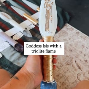 15" Isis Sword with Triolite flame